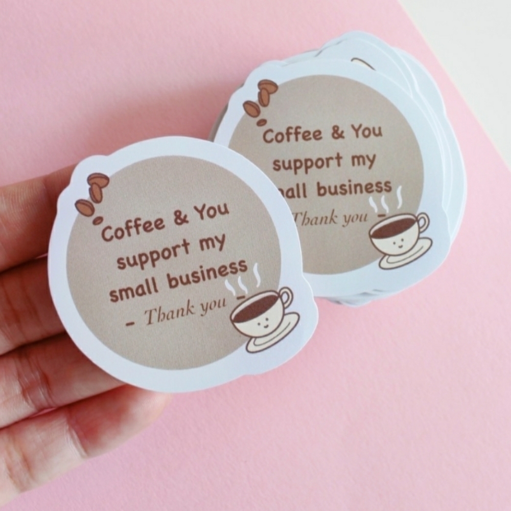 Bundle of 100 Thank You Stickers